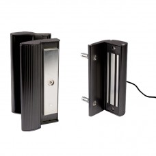 Locinox MAG-3000-9005 Surface Mounted Magnetic Lock With Integrated Handles - Black Finish